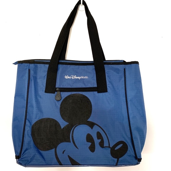 Disney World Mickey Mouse Blue Tote Bag - Picture 1 of 7